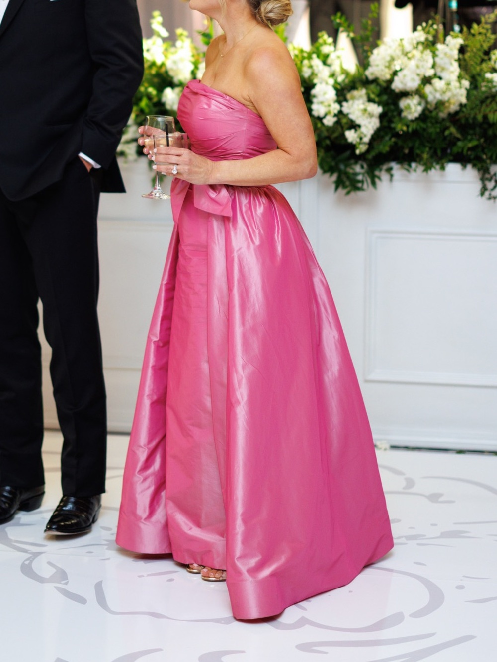 Catherine Regehr Pink Strapless Taffeta Gown - Picture 2 of 4